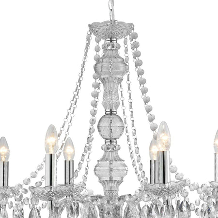 Lampadario-Classico-Mariateresa-Vetro-Trasparente-Policarbonato-Cromo-8-Luci-E14