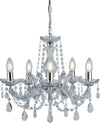 Lampadario-Classico-Marie-Therese-Acciaio-Cromo-Cristallo-5-Luci-E14