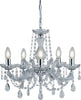 Lampadario-Classico-Marie-Therese-Acciaio-Cromo-Cristallo-5-Luci-E14