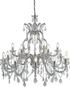 Lampadario-Classico-Marie-Therese-Acciaio-Cromo-Vetro-18-Luci-E14