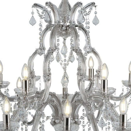Lampadario-Classico-Marie-Therese-Acciaio-Cromo-Vetro-18-Luci-E14