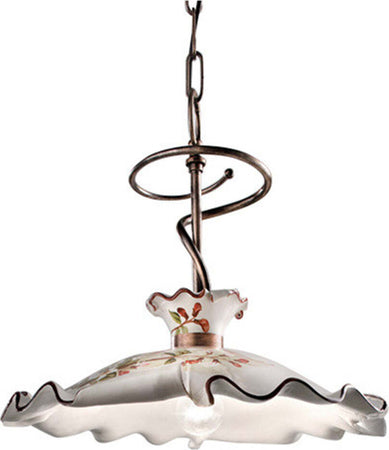Lampadario-Classico-Milano-Metallo-Ceramica-Nero-Sfumato-Rame-35Cm-1-Luce-E27