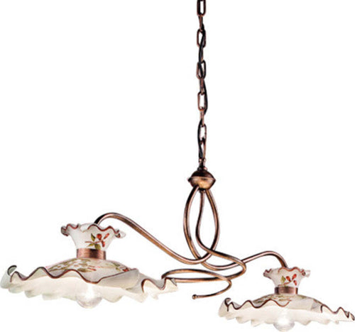 Lampadario-Classico-Milano-Metallo-E-Ceramica-Nero-Sfumato-Rame-2-Luci-E27