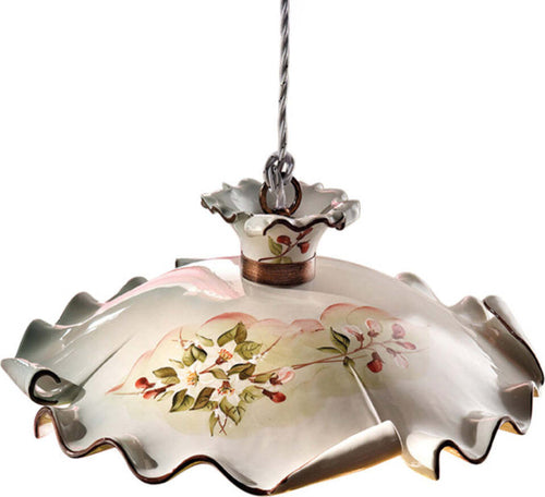 Lampadario-Classico-Milano-Metallo-E-Ceramica-Nero-Sfumato-Rame-43Cm-1-Luce-E27