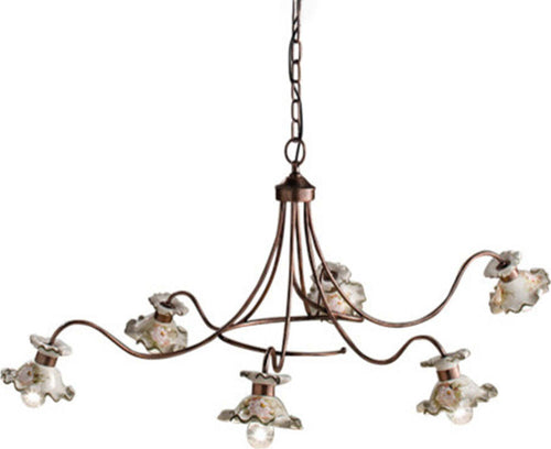 Lampadario-Classico-Milano-Metallo-E-Ceramica-Nero-Sfumato-Rame-6-Luci-E14