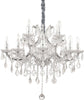 Lampadario-Classico-Napoleon-Metallo-Cristallo-Cromo-12-Luci-E14