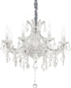 Lampadario-Classico-Napoleon-Metallo-Cristallo-Cromo-8-Luci-E14