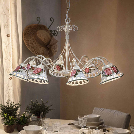 Lampadario-Classico-Napoli-Metallo-E-Ceramica-Bianco-Sfumato-Oro-8-Luce-E14