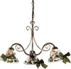 Lampadario-Classico-Napoli-Metallo-E-Ceramica-Nero-Sfumato-Rame-3-Luci-E14