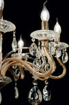 Lampadario-Classico-Negresco-Metallo-Cristallo-Oro-10-Luci-E14