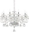 Lampadario-Classico-Negresco-Metallo-Cristallo-Trasparente-10-Luci-E14
