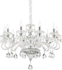 Lampadario-Classico-Negresco-Metallo-Cristallo-Trasparente-10-Luci-E14