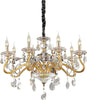 Lampadario-Classico-Negresco-Metallo-Cristallo-Trasparente-8-Luci-E14