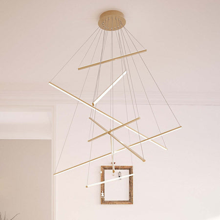 Lampadario-classico-oro-Top-Light-DNA-1182-S100-GO-LED-sospensione-lampada-soffitto