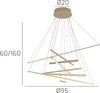 Lampadario-classico-oro-Top-Light-DNA-1182-S100-GO-LED-sospensione-lampada-soffitto