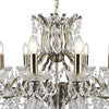 Lampadario-Classico-Parigi-Acciaio-Ottone-Vetro-Trasparente-12-Luci-E14