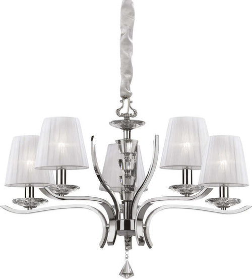Lampadario-Classico-Pegaso-Metallo-Bianco-5-Luci-E14
