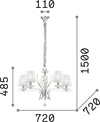 Lampadario-Classico-Pegaso-Metallo-Bianco-5-Luci-E14