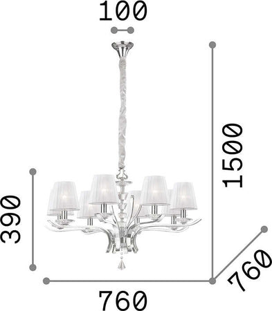 Lampadario-Classico-Pegaso-Metallo-Bianco-8-Luci-E14