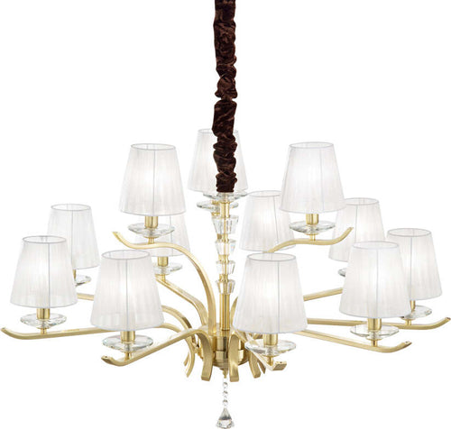 Lampadario-Classico-Pegaso-Metallo-Ottone-12-Luci-E14