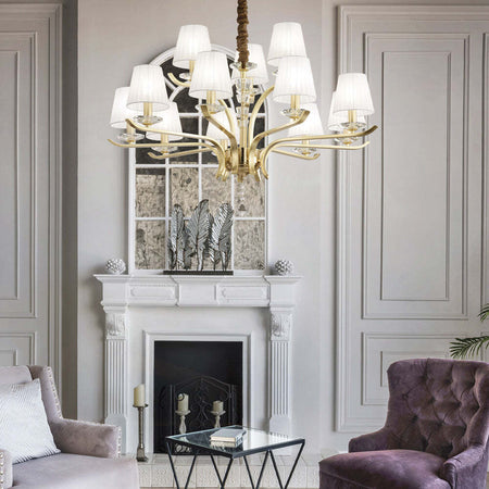 Lampadario-Classico-Pegaso-Metallo-Ottone-12-Luci-E14