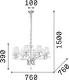 Lampadario-Classico-Pegaso-Metallo-Ottone-8-Luci-E14