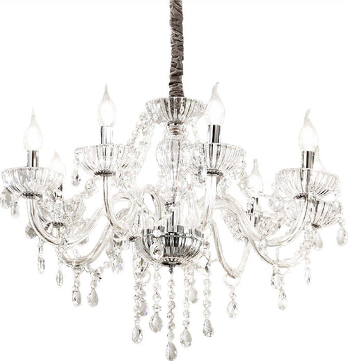 Lampadario-classico-Perenz-VENEZIA-6818-TR-E14-LED-sospensione-vetro-soffiato