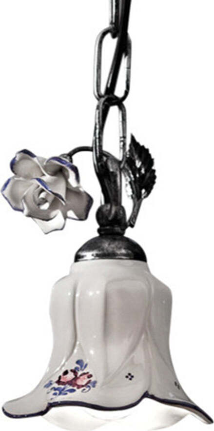 Lampadario-Classico-Pisa-Metallo-E-Ceramica-Nero-Sfumato-Argento-1-Luce-E14