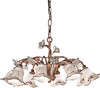 Lampadario-Classico-Pisa-Metallo-E-Ceramica-Ruggine-Sfumato-Oro-8-Luce-E14