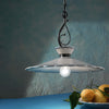 Lampadario-Classico-Ravenna-Metallo-E-Ceramica-Nero-Sfumato-Arg.-31Cm-1-Luce-E27