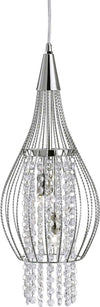 Lampadario-Classico-Razzo-Acciaio-Cromo-Vetro-2-Luci-G9