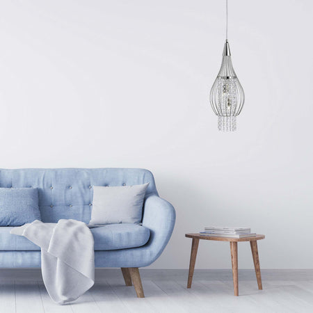 Lampadario-Classico-Razzo-Acciaio-Cromo-Vetro-2-Luci-G9