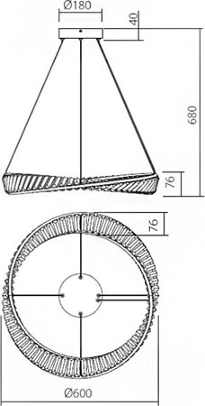 Lampadario-classico-Redo-Group-OBLIGE-IOB-PM-11-2418LM-LED-CCT-dimmerabile-cristallo-sospensione-lampada-soffitto