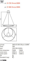Lampadario-classico-Redo-Group-TORSION-01-1794-01-1889-LED-alluminio-sospensione-dimmerabile
