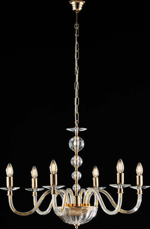 Lampadario-Classico-Ruben-Cristallo-Oro-6-Luci-E14