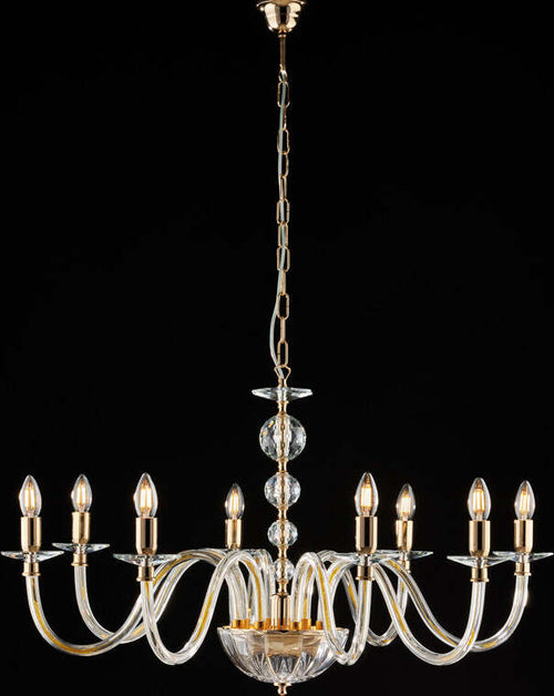 Lampadario-Classico-Ruben-Cristallo-Oro-8-Luci-E14