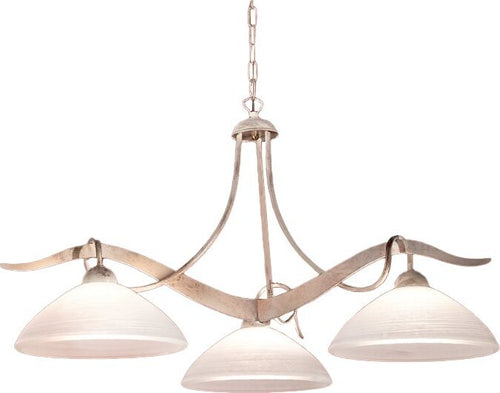 Lampadario-classico-rustico-Due-P-illuminazione-YOKE-2712-S3-E27-LED-avorio-vetro-sospensione-lampada-soffitto