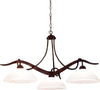 Lampadario-classico-rustico-Due-P-illuminazione-YOKE-2712-S3-E27-LED-marrone-vetro-sospensione-lampada-soffitto
