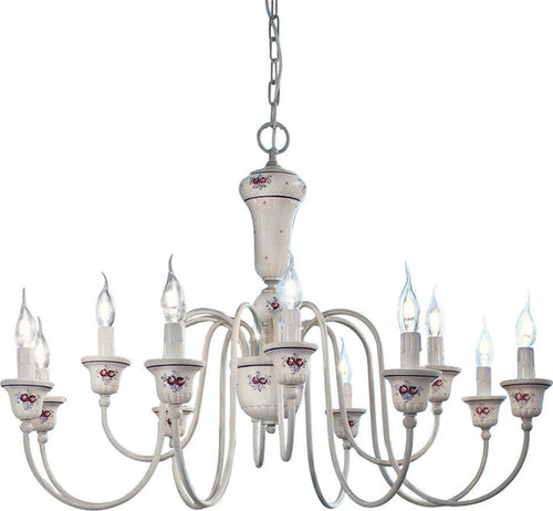 Lampadario-Classico-Sanremo-Metallo-Ceramica-Bianco-Sfumato-Argento-12-Luci-E14