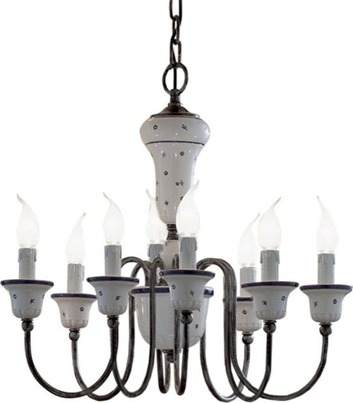 Lampadario-Classico-Sanremo-Metallo-E-Ceramica-Bianco-Sfumato-Argento-8-Luce-E14