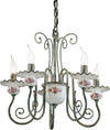 Lampadario-Classico-Sanremo-Metallo-E-Ceramica-Verde-Sfumato-Oro-5-Luci-E14