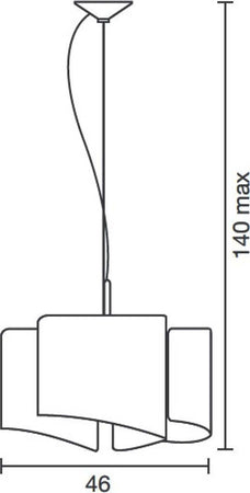Lampadario-classico-Selene-illuminazione-PAPIRO-0370-3-033-006-E27-LED-vetro-sospensione