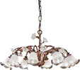 Lampadario-Classico-Siena-Metallo-E-Ceramica-Ruggine-Decorato-Lucido-8-Luce-E14