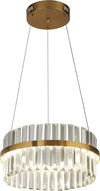 Lampadario-Classico-Sparta-Acciaio-Oro-Vetro-Trasparente-Led-19,64W-4000K