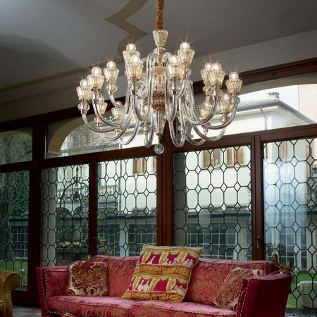 Lampadario-Classico-Strauss-Vetro-Oro-18-Luci-E14