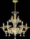 Lampadario-classico-Sylcom-GIUSTINIAN-1377-6-E14-LED-vetro-murano-sospensione