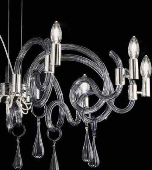 Lampadario-classico-Sylcom-STREET-2001-6-E14-LED-vetro-murano-sospensione