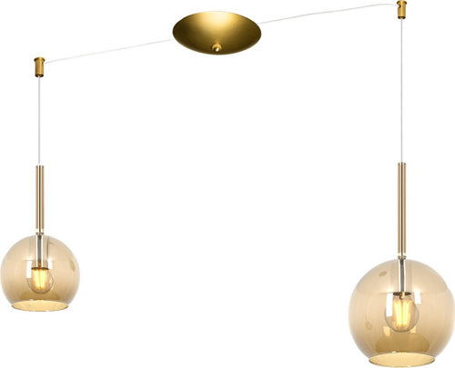 Lampadario-classico-Top-Light-FUTURE-1155-OS-S2-S-MIX-AM-E27-LED-vetro-pirex-soffiato-lampada-soffitto