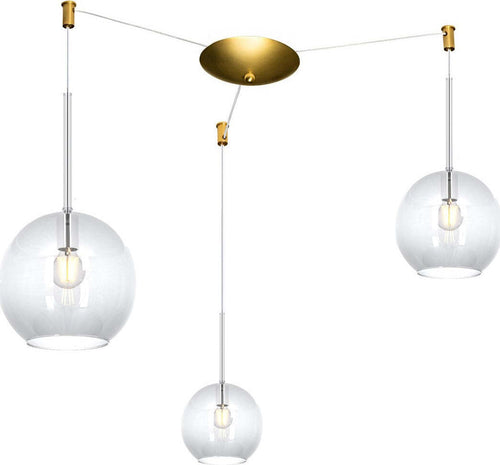 Lampadario-classico-Top-Light-FUTURE-1155-OS-S3-S-MIX-TR-E27-LED-vetro-pirex-soffiato-lampada-soffitto