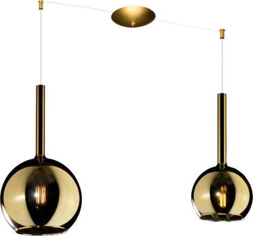 Lampadario-classico-Top-Light-FUTURE-1155OS-S2-S-MIX-OR-E27-LED-vetro-pirex-soffiato-sospensione